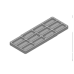 CALCO DO VIDRO 70X26X5 PRETO 5010.5P